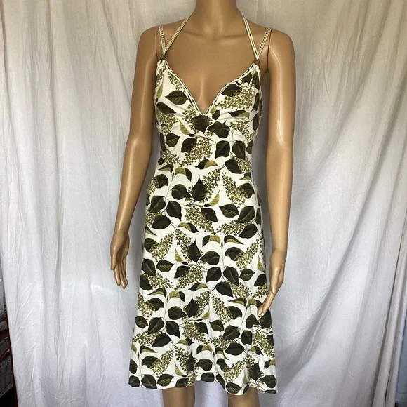 Roberto Cavalli | Dresses | Roberto Cavelli Open Back Dress 46 Us Halter Green Leaves | Poshmark Roberto Cavalli | Dresses | Roberto Cavelli Open Back Dress 46 Us Halter Green Leaves | Poshmark